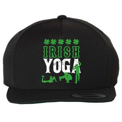 Irish Yoga Funny Saint Patricks Day Ing Team St Patty Gift Wool Snapback Cap