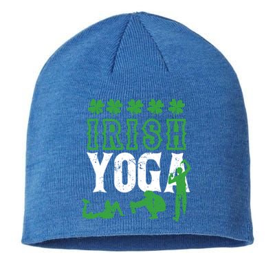 Irish Yoga Funny Saint Patricks Day Ing Team St Patty Gift Sustainable Beanie