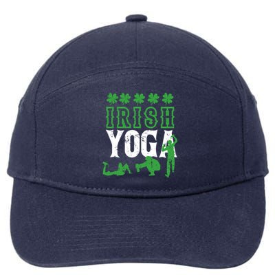 Irish Yoga Funny Saint Patricks Day Ing Team St Patty Gift 7-Panel Snapback Hat