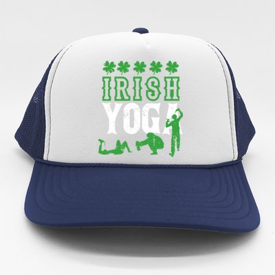 Irish Yoga Funny Saint Patricks Day Ing Team St Patty Gift Trucker Hat