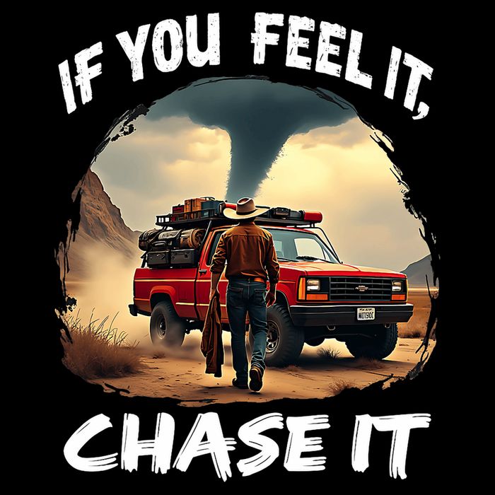 If You Feel It Chase It Flat Bill Trucker Hat