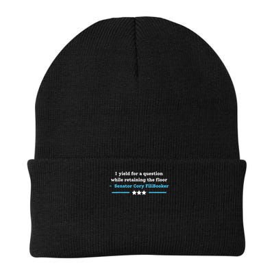 I Yield For A Question While Retaining The Floor Cory Booker Knit Cap Winter Beanie
