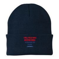 I Yield For A Question While Retaining The Floor Knit Cap Winter Beanie