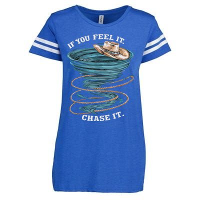 If You Feel It Chase It Enza Ladies Jersey Football T-Shirt