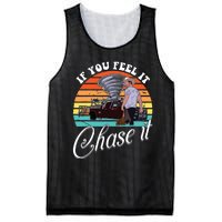 If You Feel It Chase It Vintage Design Mesh Reversible Basketball Jersey Tank