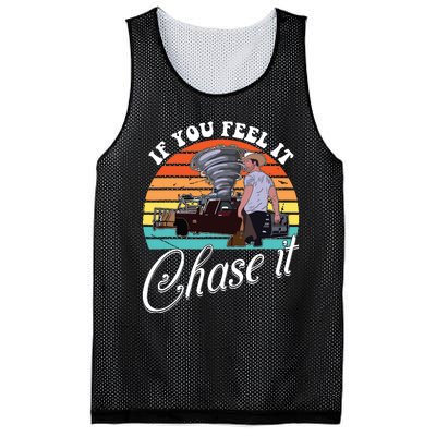 If You Feel It Chase It Vintage Design Mesh Reversible Basketball Jersey Tank