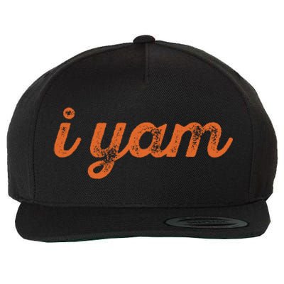 I Yam Funny Thanksgiving Sweet Potato Fun Couple Meme Gift Wool Snapback Cap