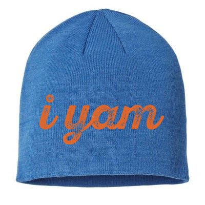 I Yam Funny Thanksgiving Sweet Potato Fun Couple Meme Gift Sustainable Beanie