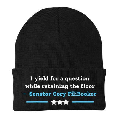 I Yield For A Question While Retaining The Floor Cory Booker Knit Cap Winter Beanie