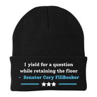 I Yield For A Question While Retaining The Floor Cory Booker Knit Cap Winter Beanie