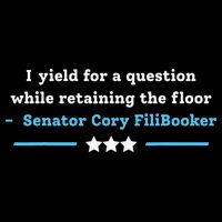 I Yield For A Question While Retaining The Floor Cory Booker 16 in Basic Backpack