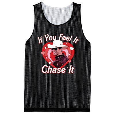 If You Feel It Chase It Mesh Reversible Basketball Jersey Tank