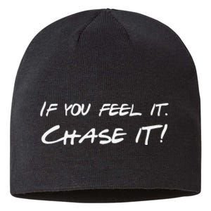 If You Feel It Chase It Sustainable Beanie