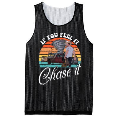 If You Feel It Chase It Vintage Mesh Reversible Basketball Jersey Tank