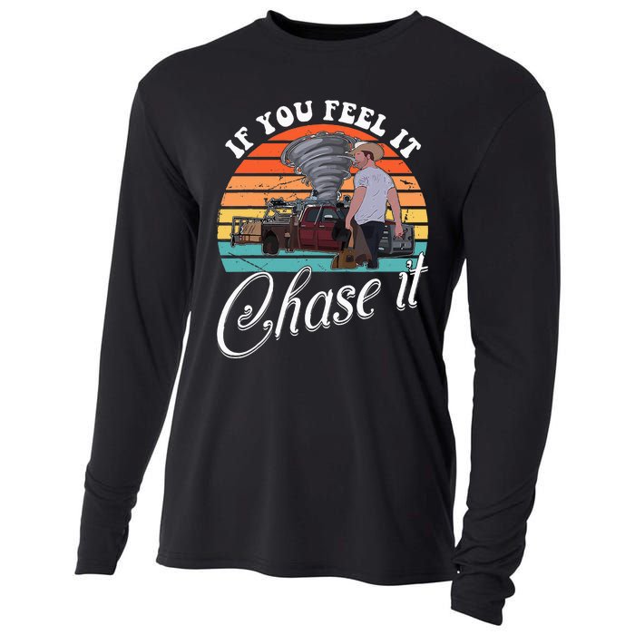 If You Feel It Chase It Vintage Cooling Performance Long Sleeve Crew