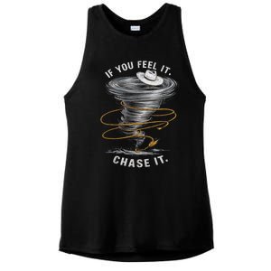 If You Feel It Chase It Ladies PosiCharge Tri-Blend Wicking Tank