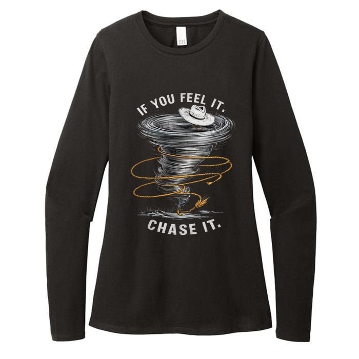 If You Feel It Chase It Womens CVC Long Sleeve Shirt