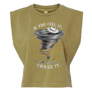 If You Feel It Chase It Garment-Dyed Women's Muscle Tee