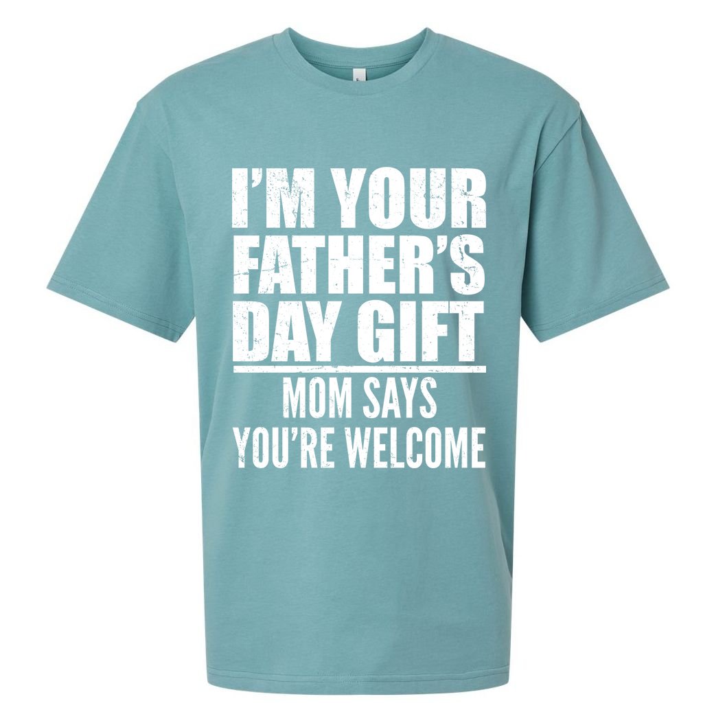  I'm Your Father's Day Gift Mom Says You're Welcome Sueded Cloud Jersey T-Shirt