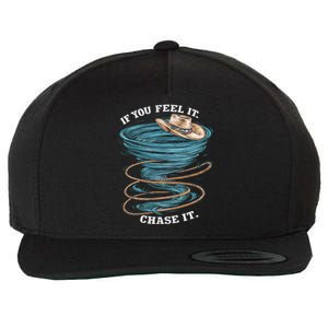 If You Feel It Chase It Wool Snapback Cap