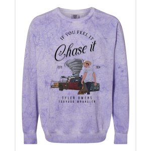 If You Feel It Chase It Colorblast Crewneck Sweatshirt