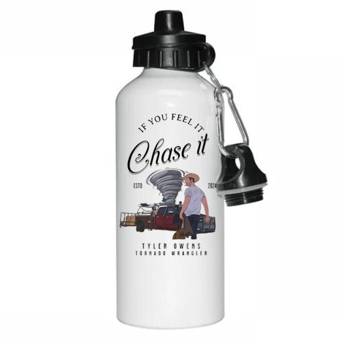 If You Feel It Chase It Aluminum Water Bottle 