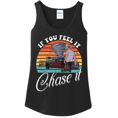 If You Feel It Chase It Vintage Design Gift Ladies Essential Tank