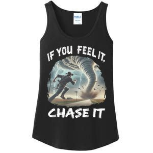 If You Feel It Chase It Tornado Wrangler Tornado Chase Ladies Essential Tank