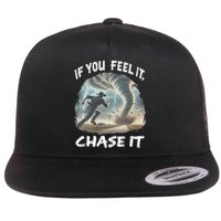 If You Feel It Chase It Tornado Wrangler Tornado Chase Flat Bill Trucker Hat