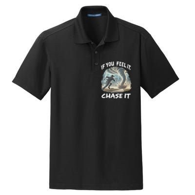 If You Feel It Chase It Tornado Wrangler Tornado Chase Dry Zone Grid Polo