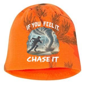 If You Feel It Chase It Tornado Wrangler Tornado Chase Kati - Camo Knit Beanie