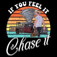 If You Feel It Chase It Vintage Design Drawstring Bag