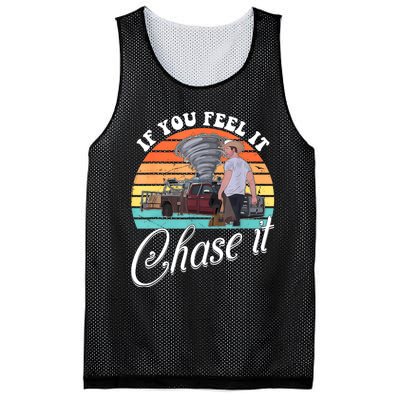 If You Feel It Chase It Vintage Design Mesh Reversible Basketball Jersey Tank