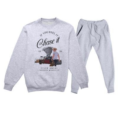 If You Feel It Chase It Premium Crewneck Sweatsuit Set