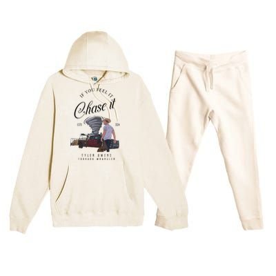 If You Feel It Chase It Premium Hooded Sweatsuit Set