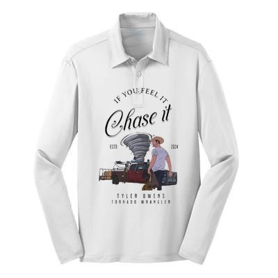 If You Feel It Chase It Silk Touch Performance Long Sleeve Polo