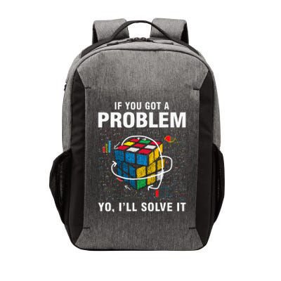 If You Got A Problem Yo ILl Solve It Funny Speed Cubing Vector Backpack