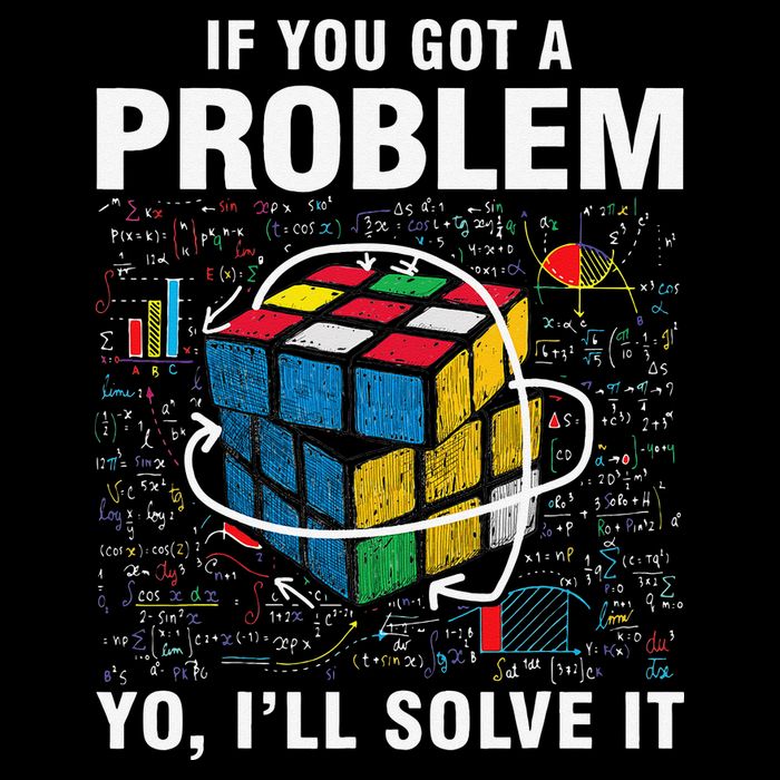 IF You Got A Problem Yo I'll Solve It Funny Speed Cubing Hoodie