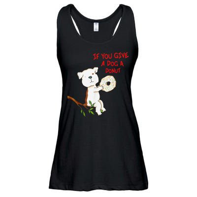If You Give A Dog A Donut Ladies Essential Flowy Tank