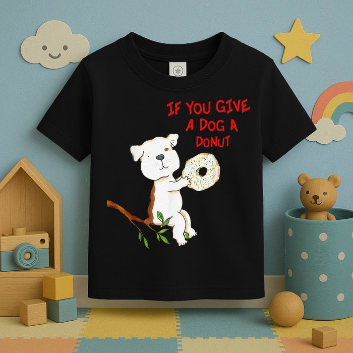 If You Give A Dog A Donut Toddler T-Shirt