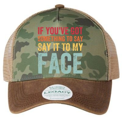 If Youve Got Something To Say It To My Face Kamala Harris Legacy Tie Dye Trucker Hat