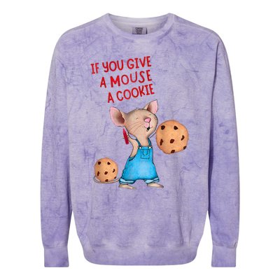 If You Give A Mouse A Cookie Costume Halloween Colorblast Crewneck Sweatshirt