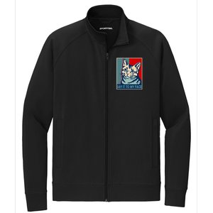 If You Got Something To Say Say It To My Face Cat For Kamala Harris 2024 Stretch Full-Zip Cadet Jacket