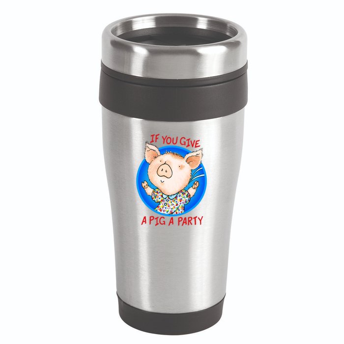 If You Give A Pig A Party Birthday Decorations 16oz Travel Tumbler