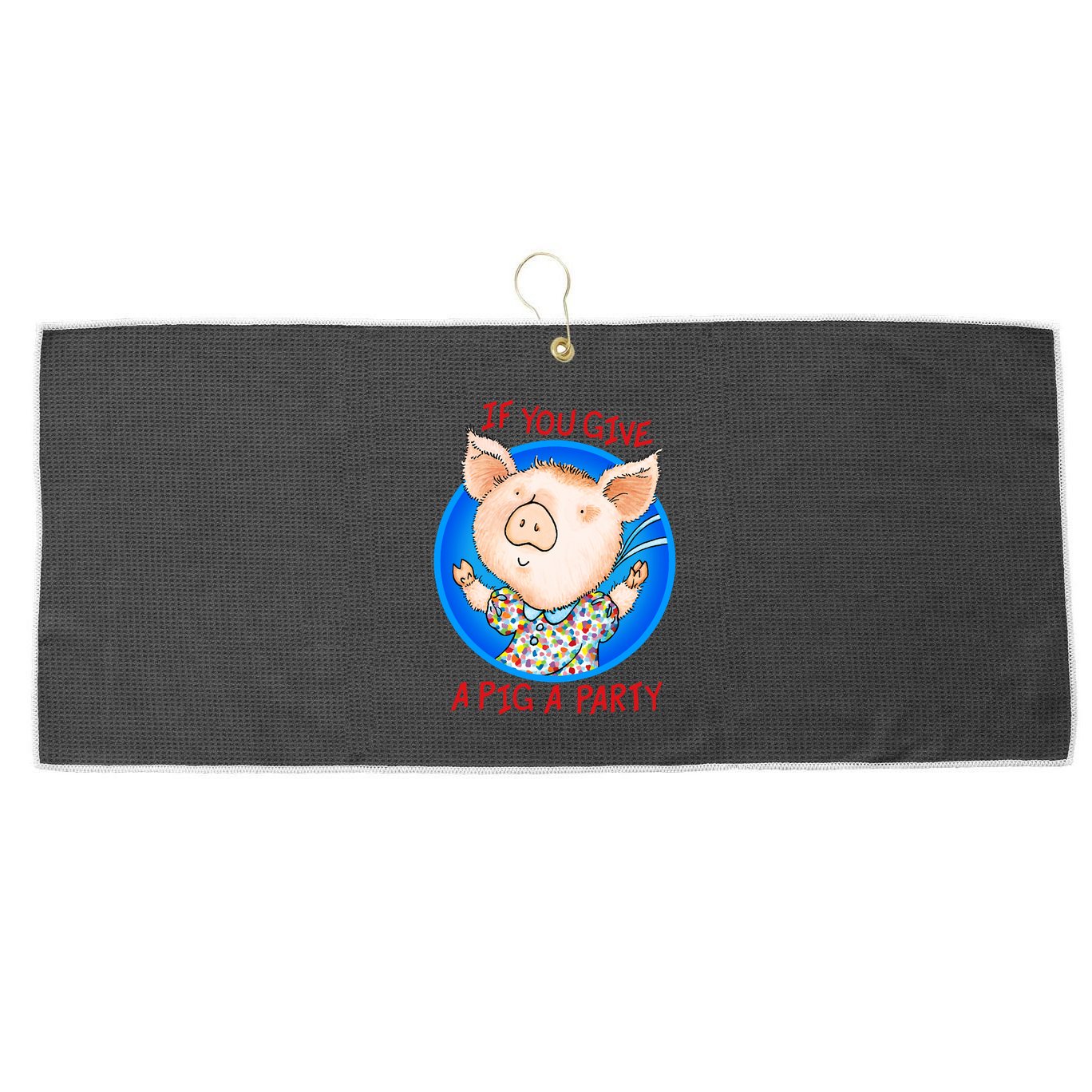 If You Give A Pig A Party Birthday Decorations Large Microfiber Waffle Golf Towel