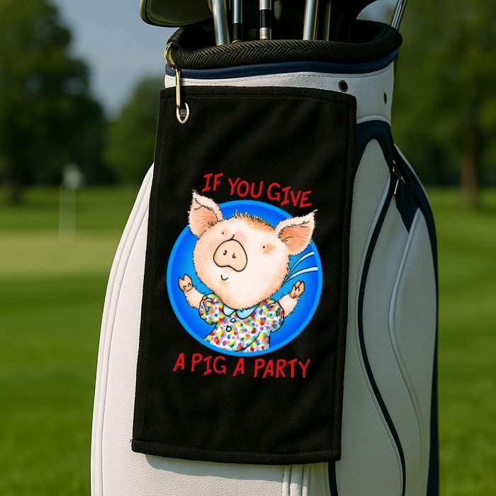 If You Give A Pig A Party Birthday Decorations Golf Towel