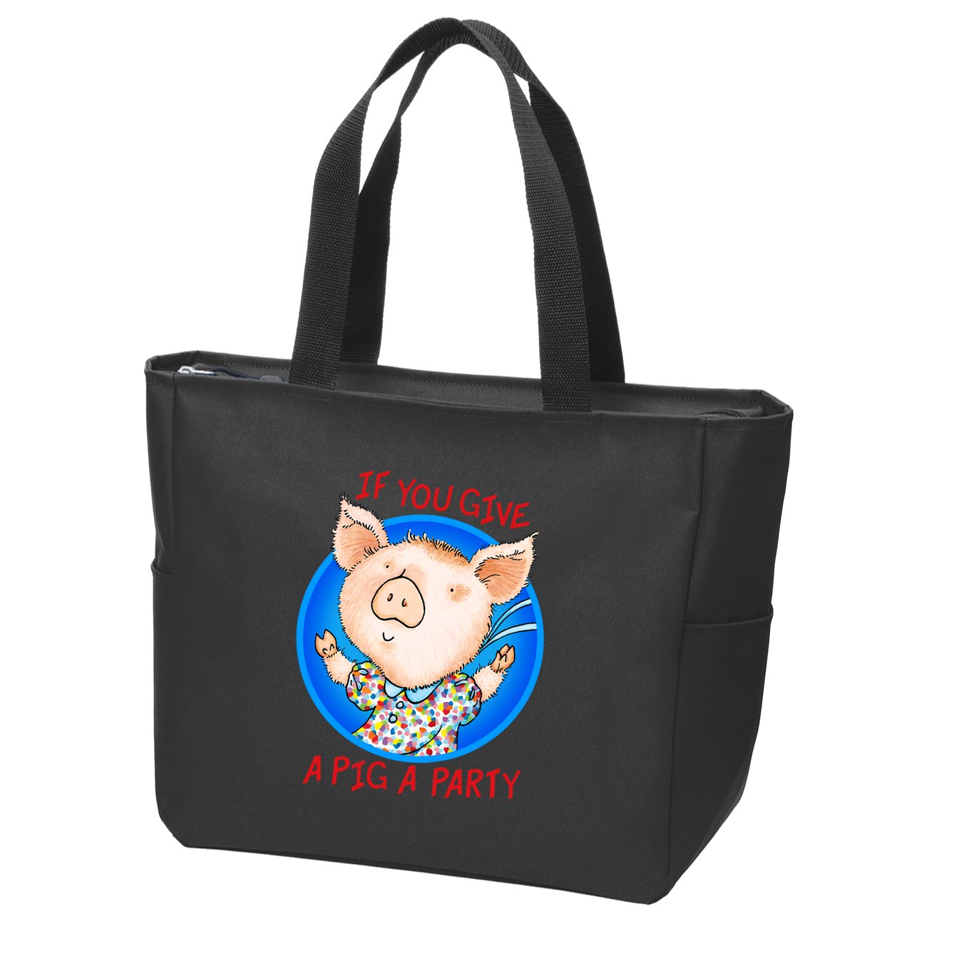 If You Give A Pig A Party Birthday Decorations Zip Tote Bag