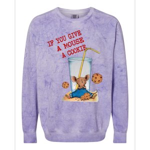 If You Give Mouse A Cookie Colorblast Crewneck Sweatshirt