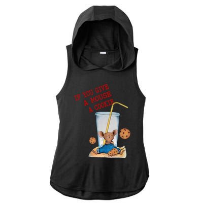 If You Give Mouse A Cookie Ladies PosiCharge Tri-Blend Wicking Draft Hoodie Tank