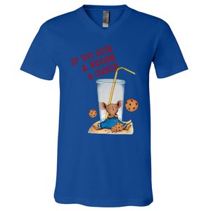 If You Give Mouse A Cookie V-Neck T-Shirt